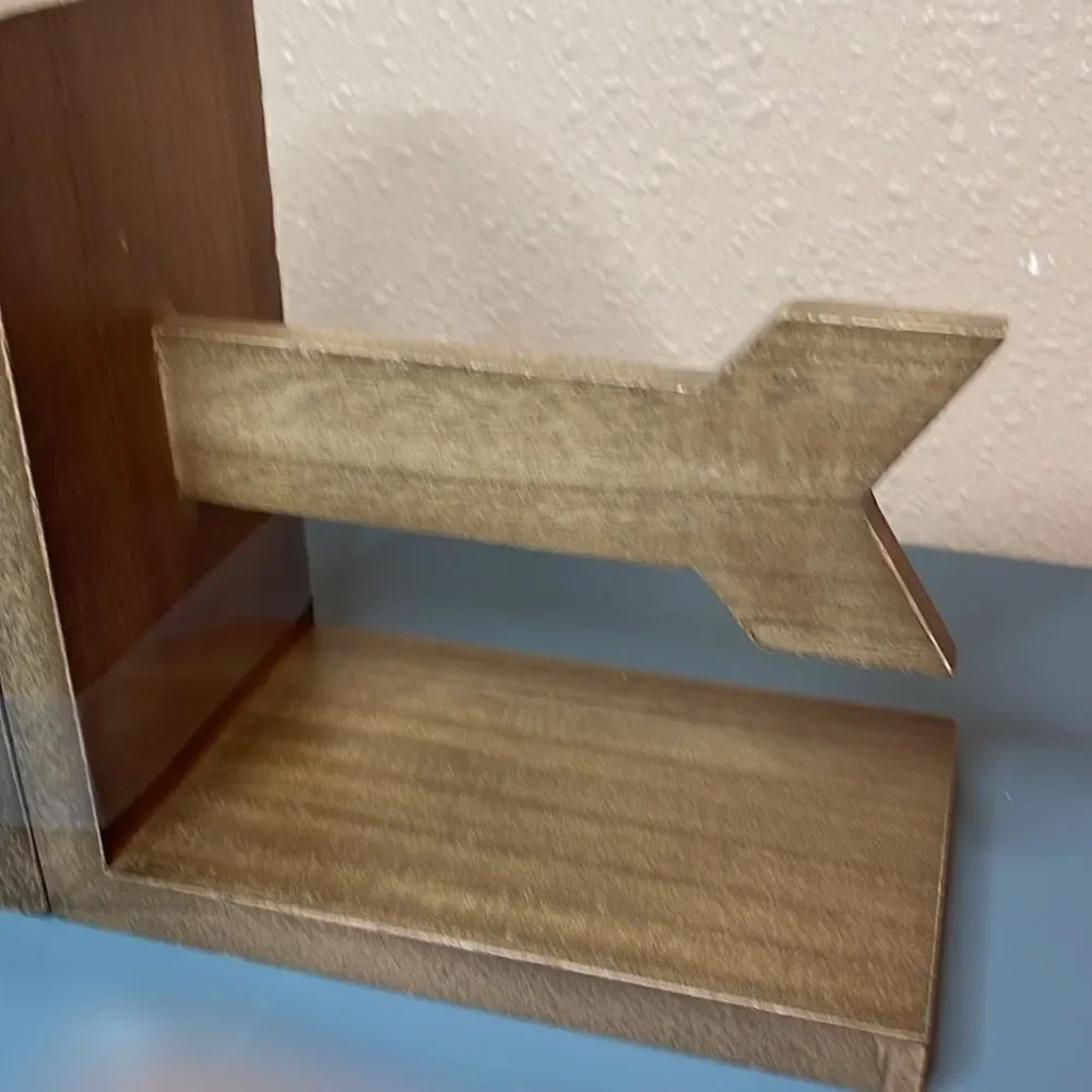 MAINSTAYS Wooden Arrow Bookends *NEW*